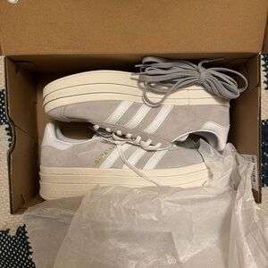 Adidas Gazelle Bold Grey/White Sold Out